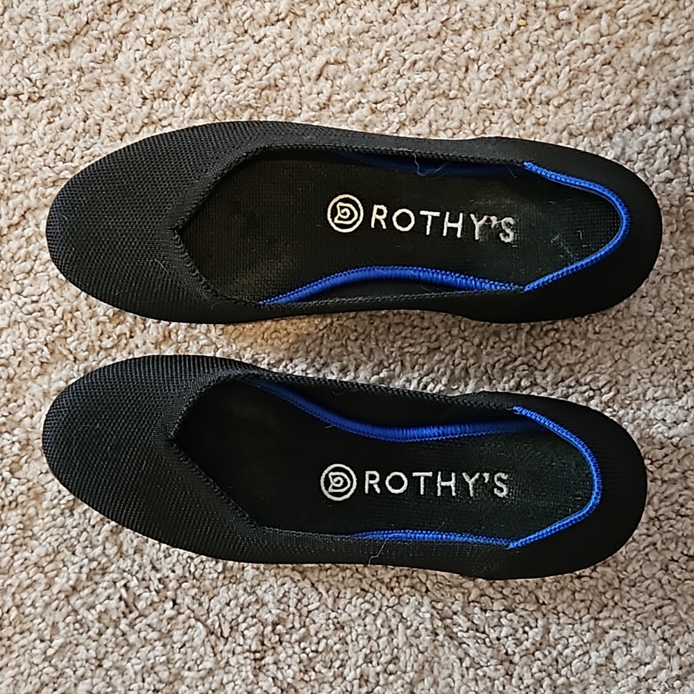 Rothy's black flats - size 7.5